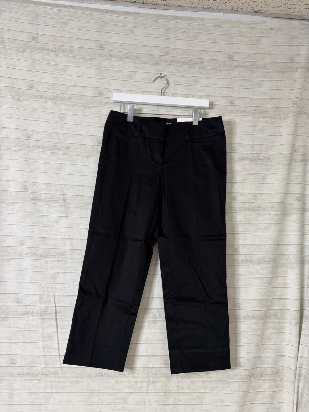 LOFT Black Straight-Leg Dress Jeans(A261)